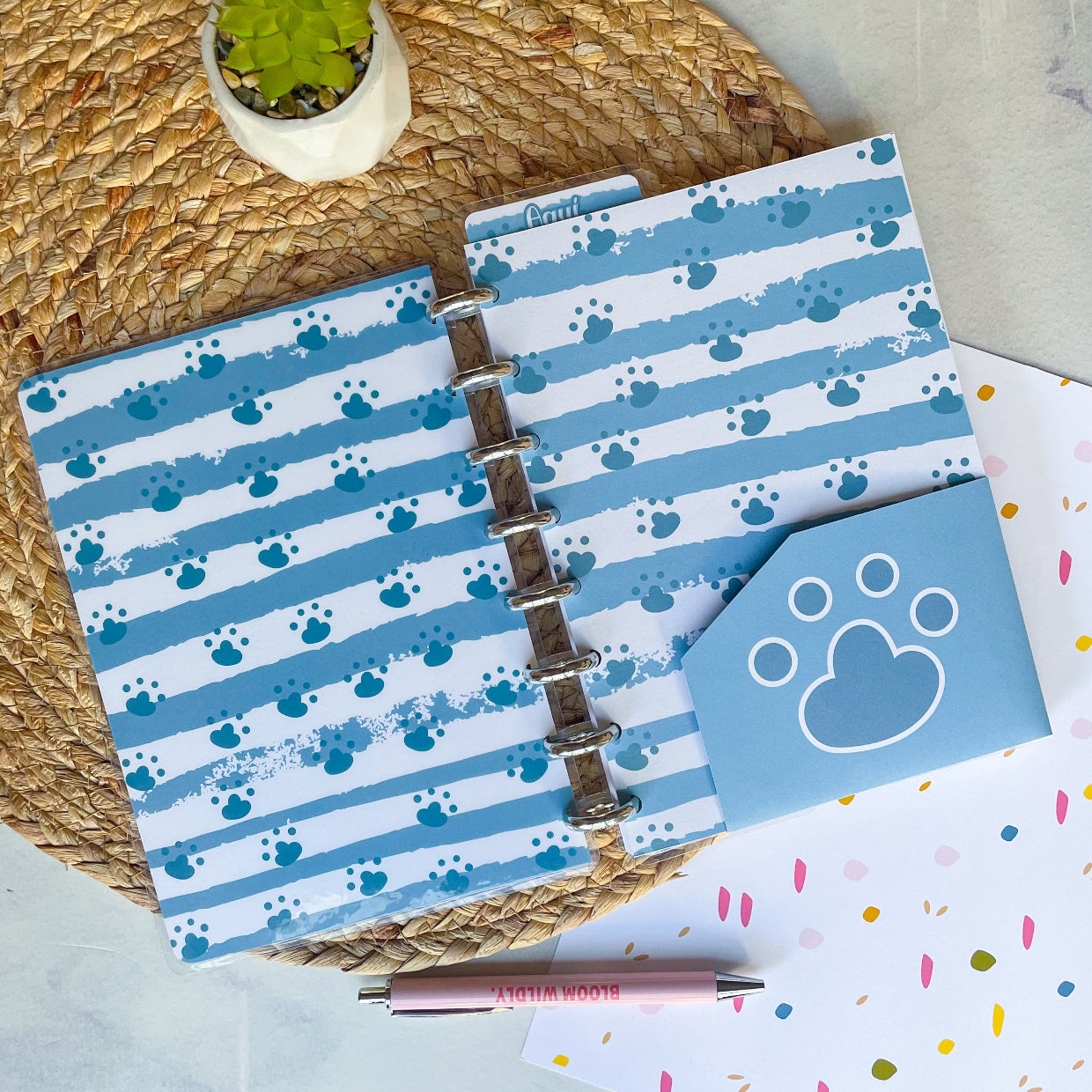 Cuaderno control veterinario azul
