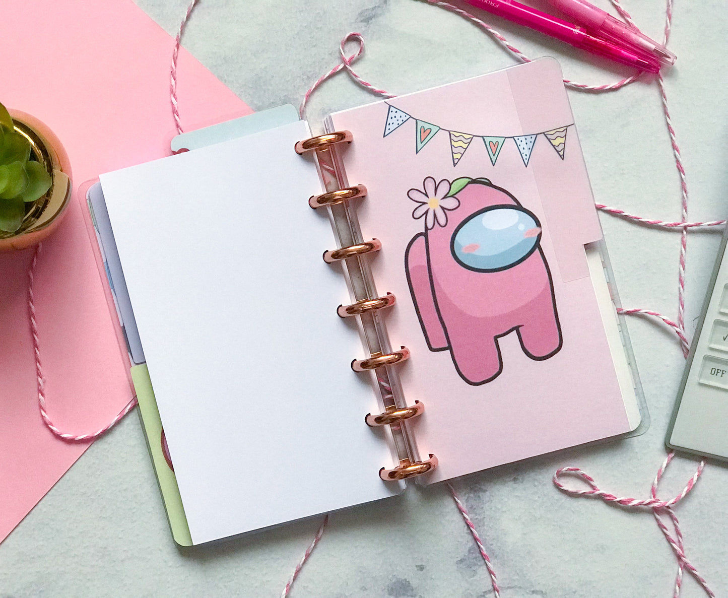 Planner de discos A6 Among us