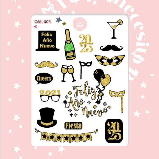 Sticker año nuevo