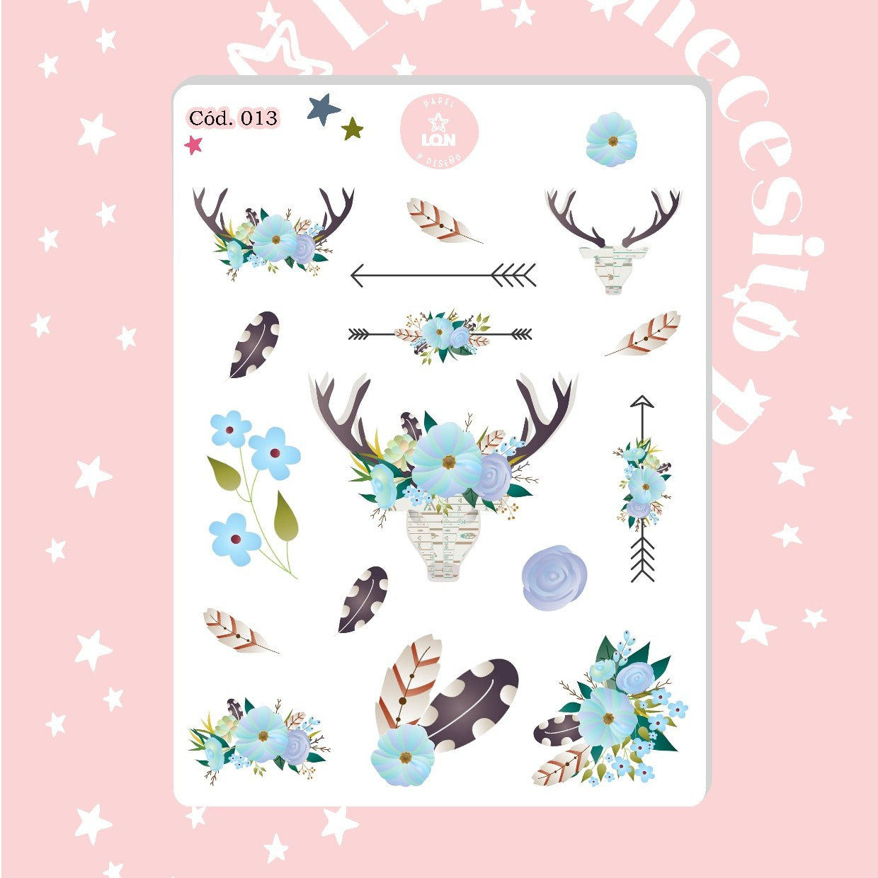 Sticker flores floral
