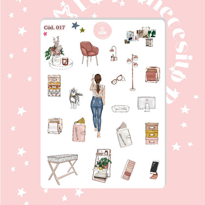 Sticker girls chicas