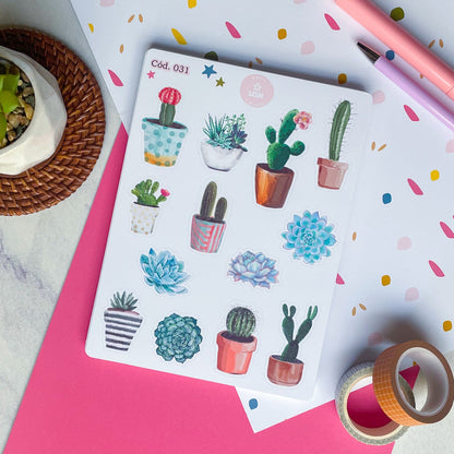 Sticker cactus 031