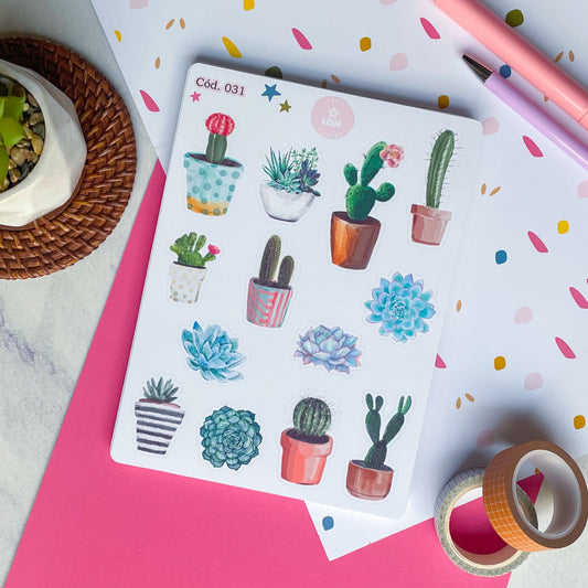 Sticker cactus 031