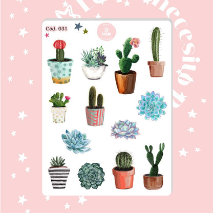 Sticker cactus 031