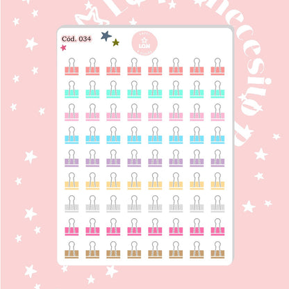 Sticker clip recordatorio