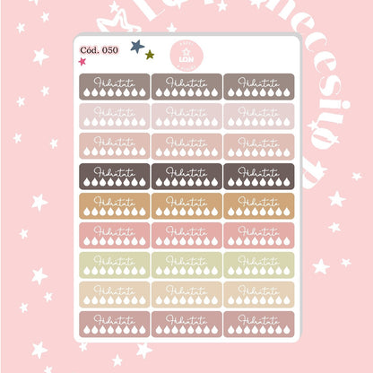 Pack sticker Esenciales para tu planner Ice cream P01