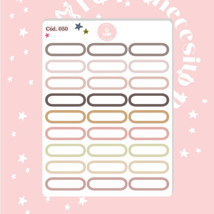 Pack sticker Esenciales para tu planner Ice cream P01