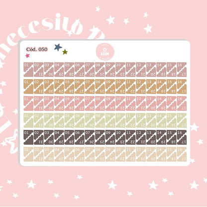 Pack sticker Esenciales para tu planner Ice cream P01