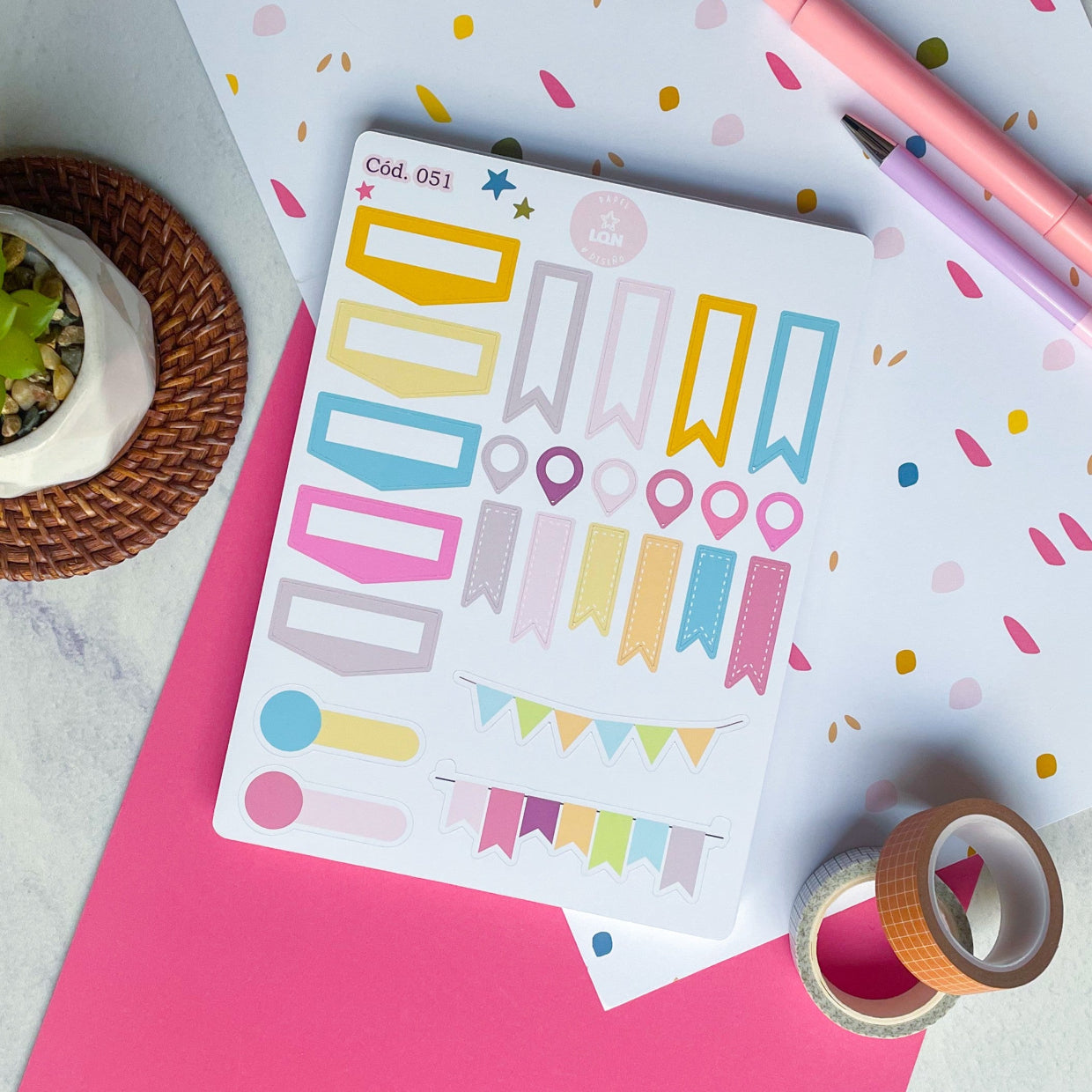 Sticker esenciales para tu planner 051