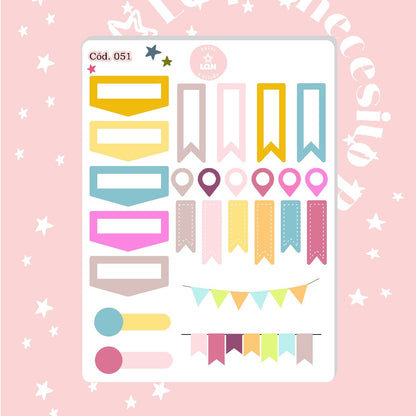 Sticker esenciales para tu planner 051