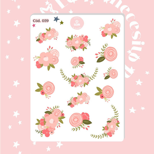 Sticker flores floral