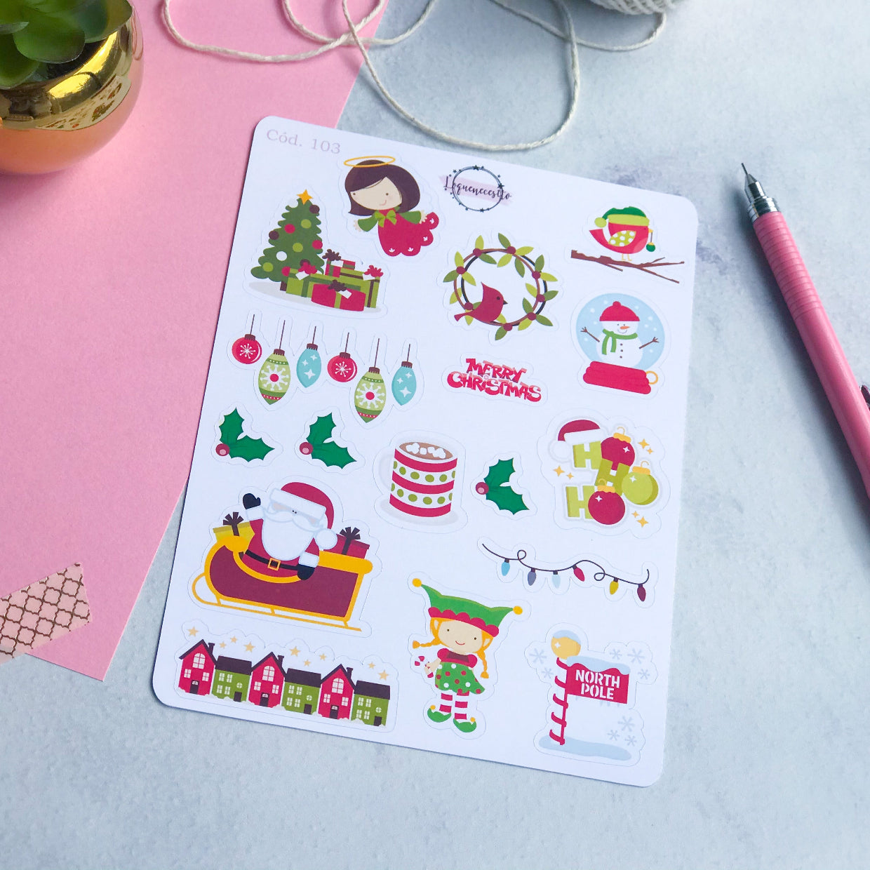 Sticker navidad 103