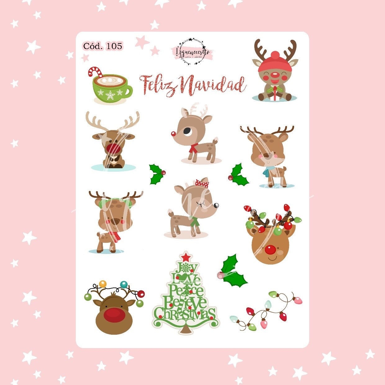 Sticker navidad 105