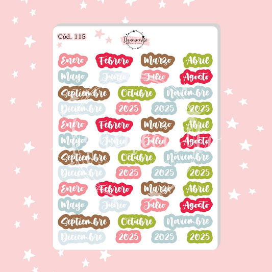 Stickers Meses