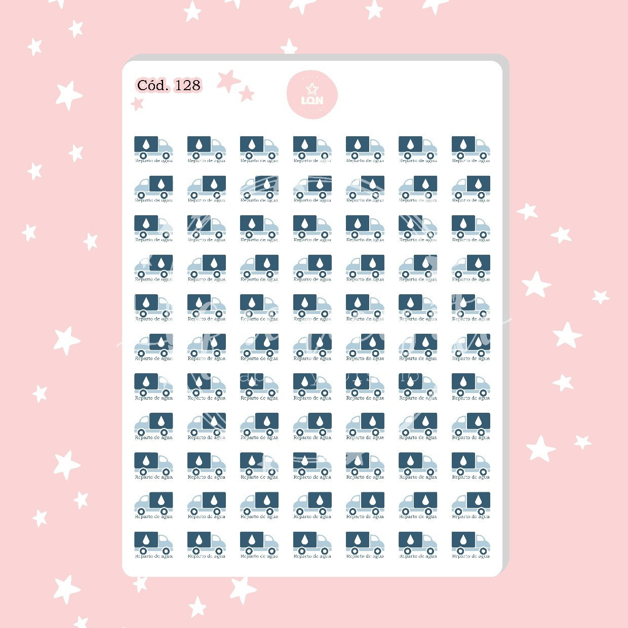 Sticker reparto/compra agua