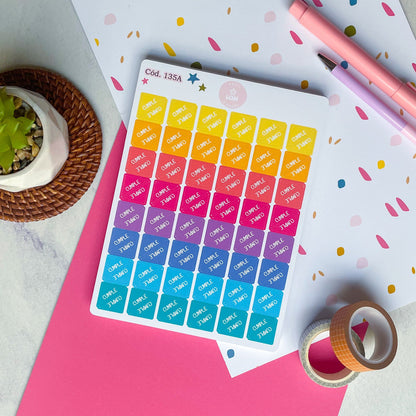 Sticker cumple esquina