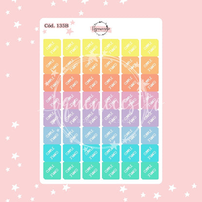 Sticker cumple esquina