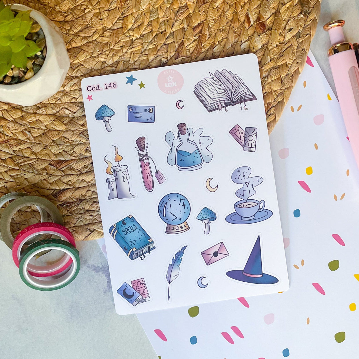 Sticker magia halloween
