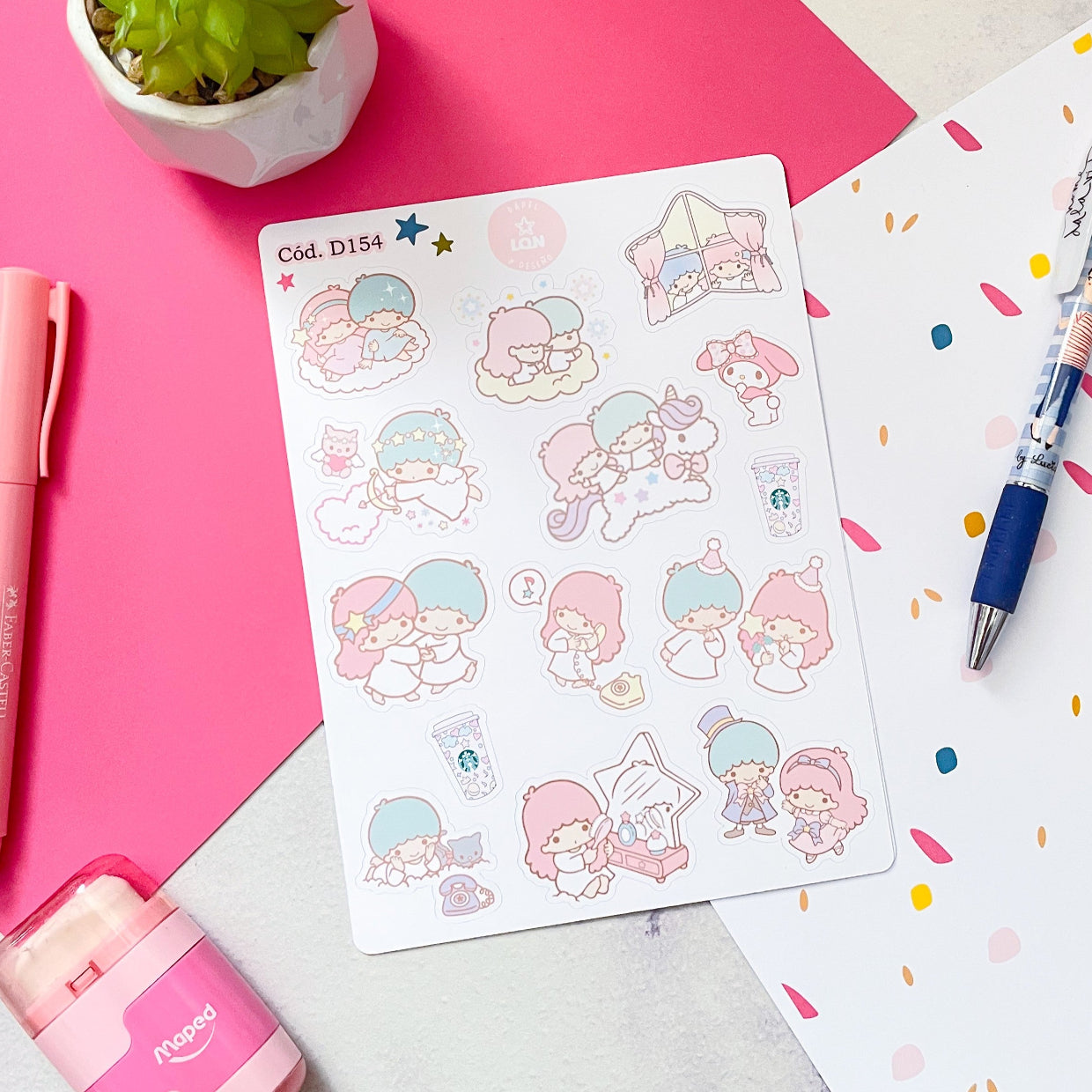 Sticker little twin stars