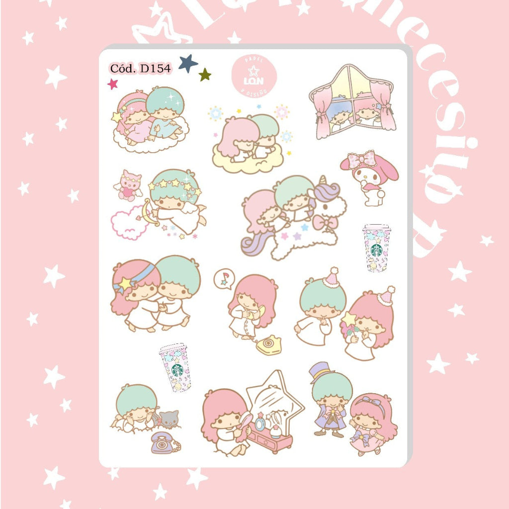 Sticker little twin stars