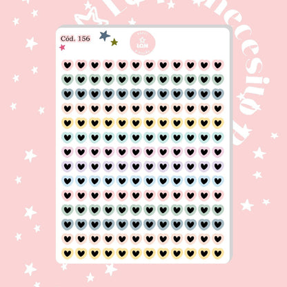 Sticker mini corazones