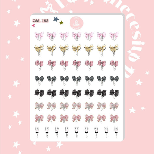 Sticker clips señaladores