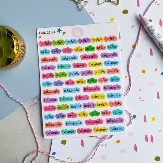 Sticker palabras (médico)