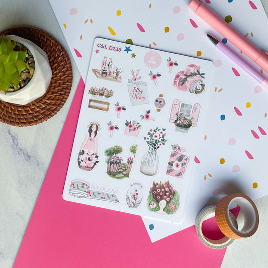 Sticker Primavera flores 233