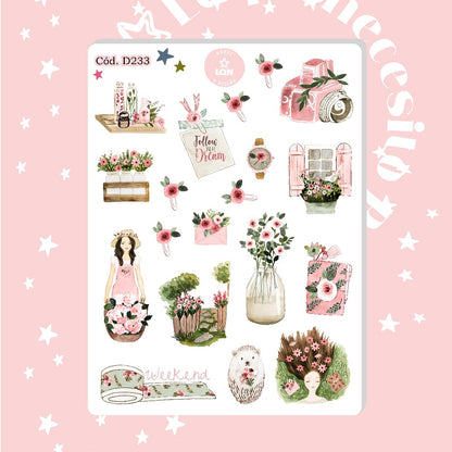 Sticker Primavera flores 233