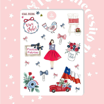 Sticker Fiestas patrias 01