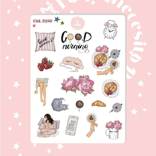 Sticker no me gustan las mañanas