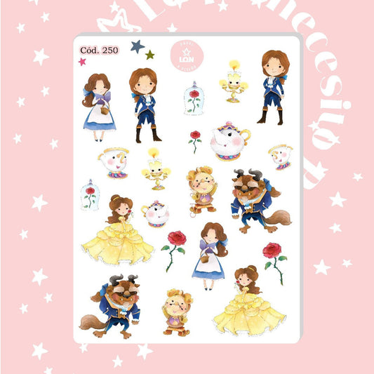 Sticker bella princesas