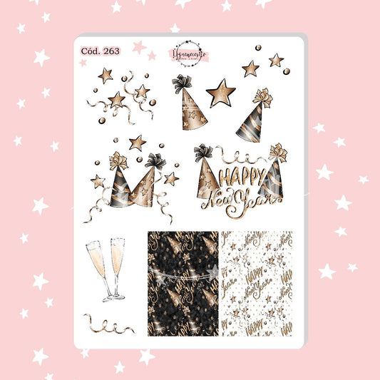 Sticker año nuevo navidad 263