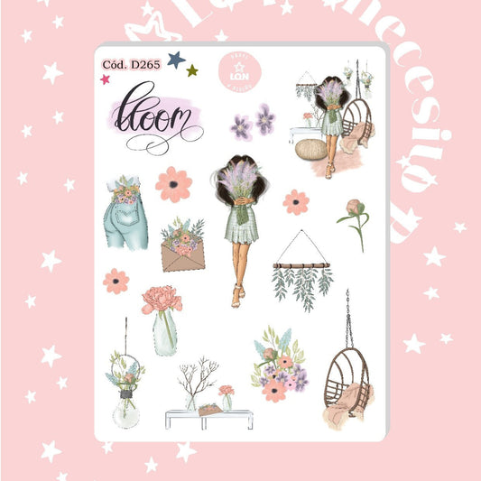 Sticker primavera florecee 265