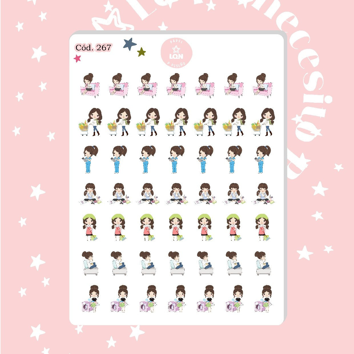 Sticker chicas funcionales