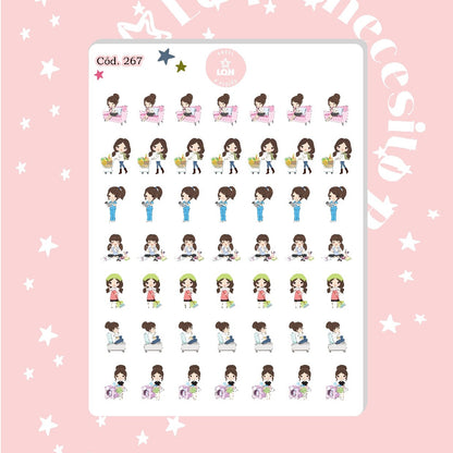 Sticker chicas funcionales