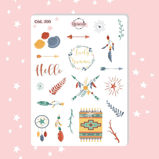 Sticker boho verano 06