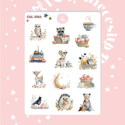 Sticker decorativo bosque encantado