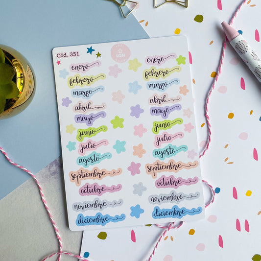 Sticker meses