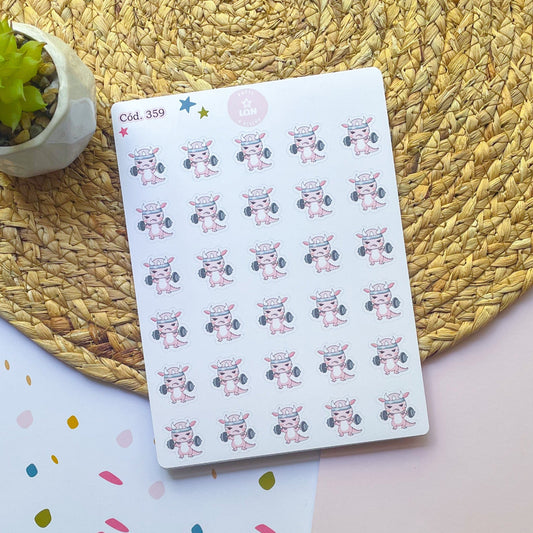 Sticker día de ejercicio dragón 359