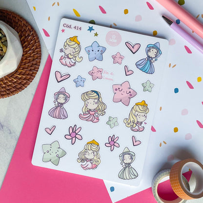 Sticker colección bella durmiente (princesas)