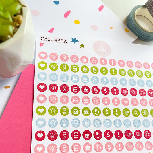 Sticker Iconos colores