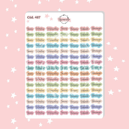 Sticker días de la semana