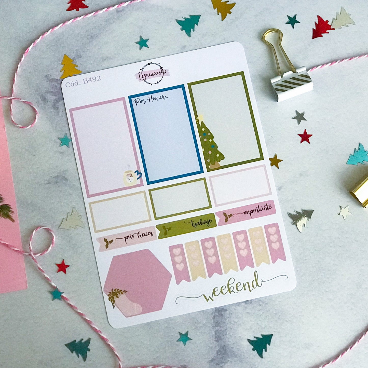 Sticker navidad año nuevo 492