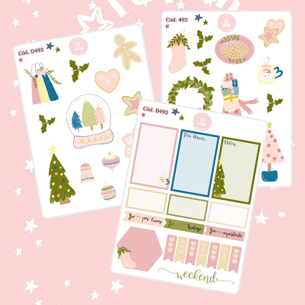 Sticker navidad año nuevo 492