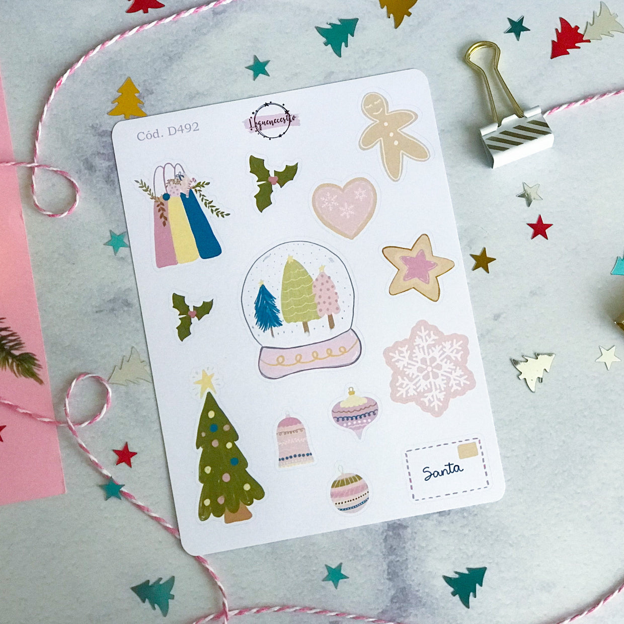 Sticker navidad año nuevo 492