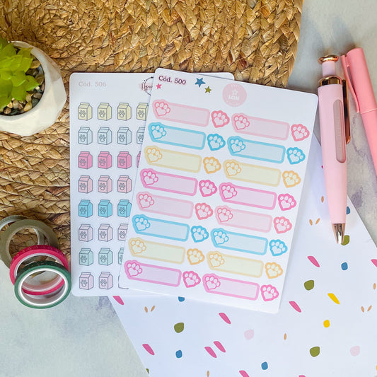 Pack de stickers Mascotas