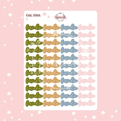 Sticker funcional feriados