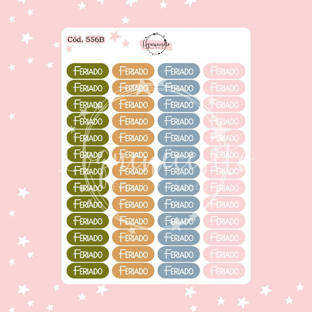 Sticker funcional feriados