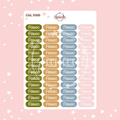Sticker funcional feriados